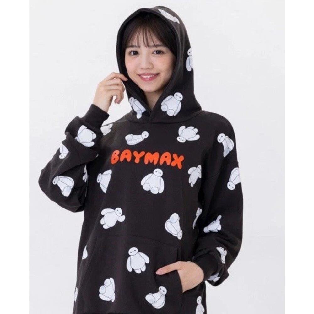 Japan Tokyo Disney Resort Big Hero 6 Hoodie Oversized Unisex Baymax 2025 Large